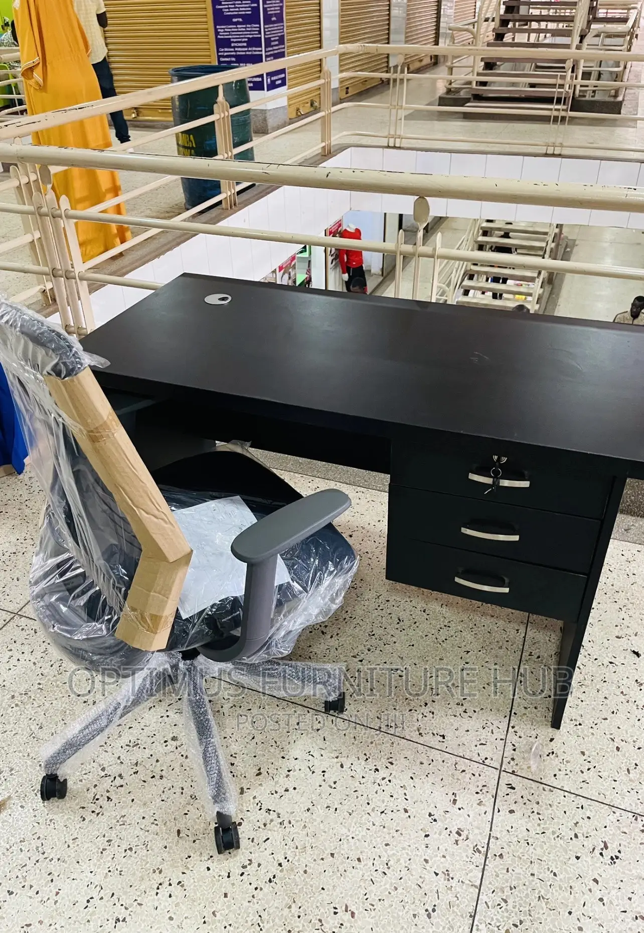 Office Desk and Modern Chair