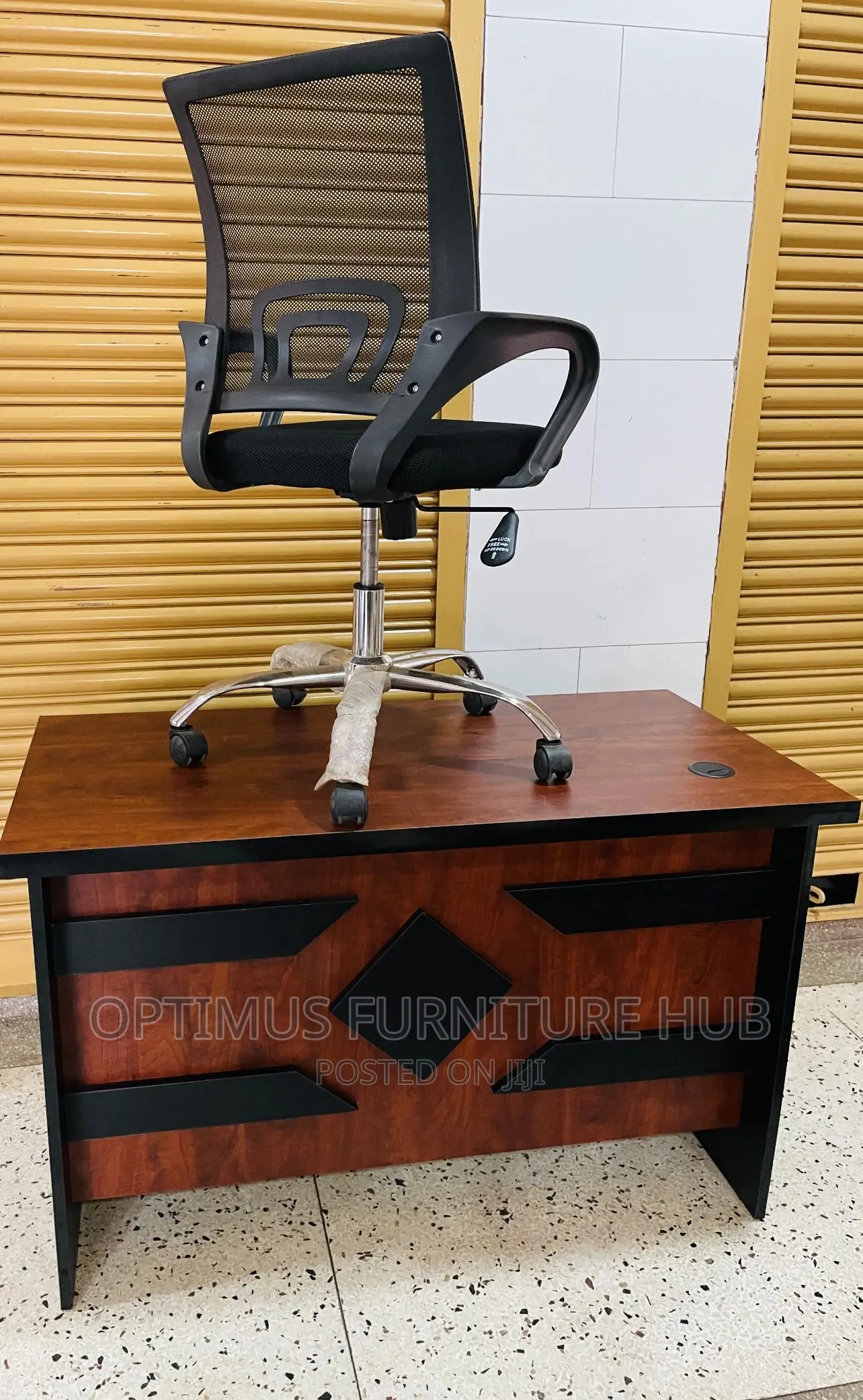 Office Desk(Brown) and Chair