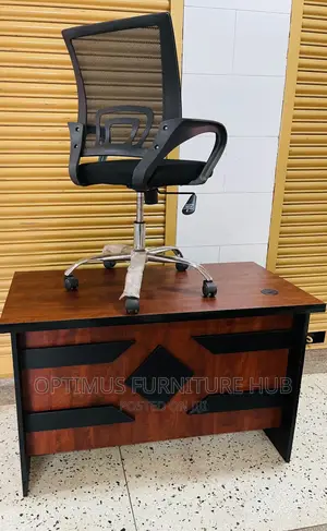 Office Desk(Brown) and Chair