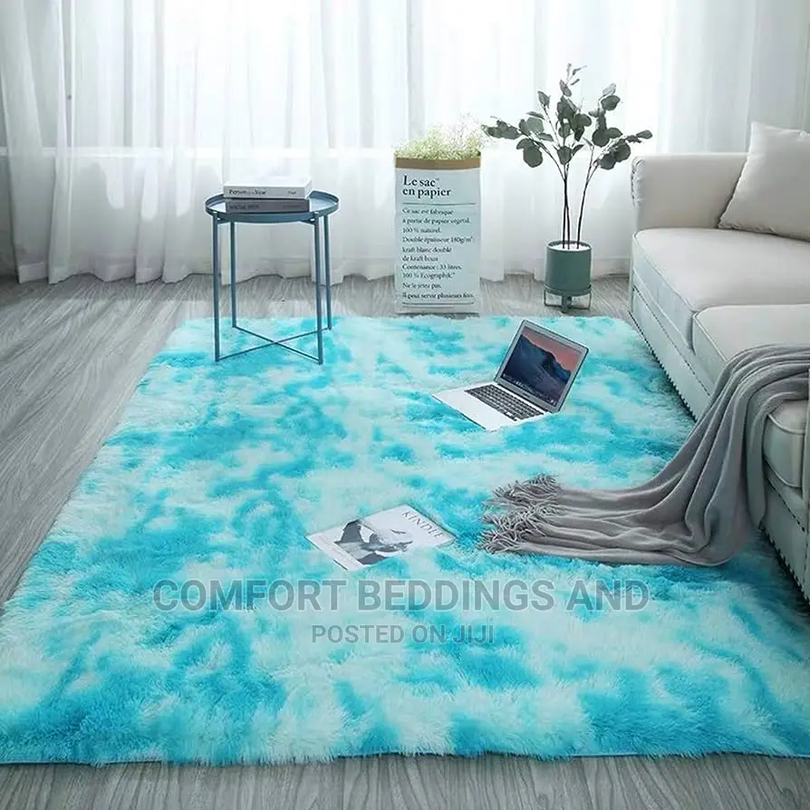 Fluffy Carpet Blue