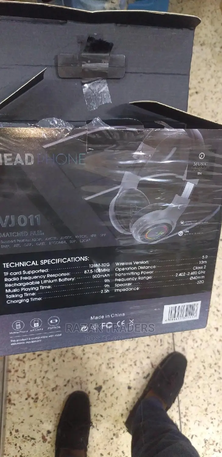VJ011 Gaming Bluetooth Headphones With Deep Bass
