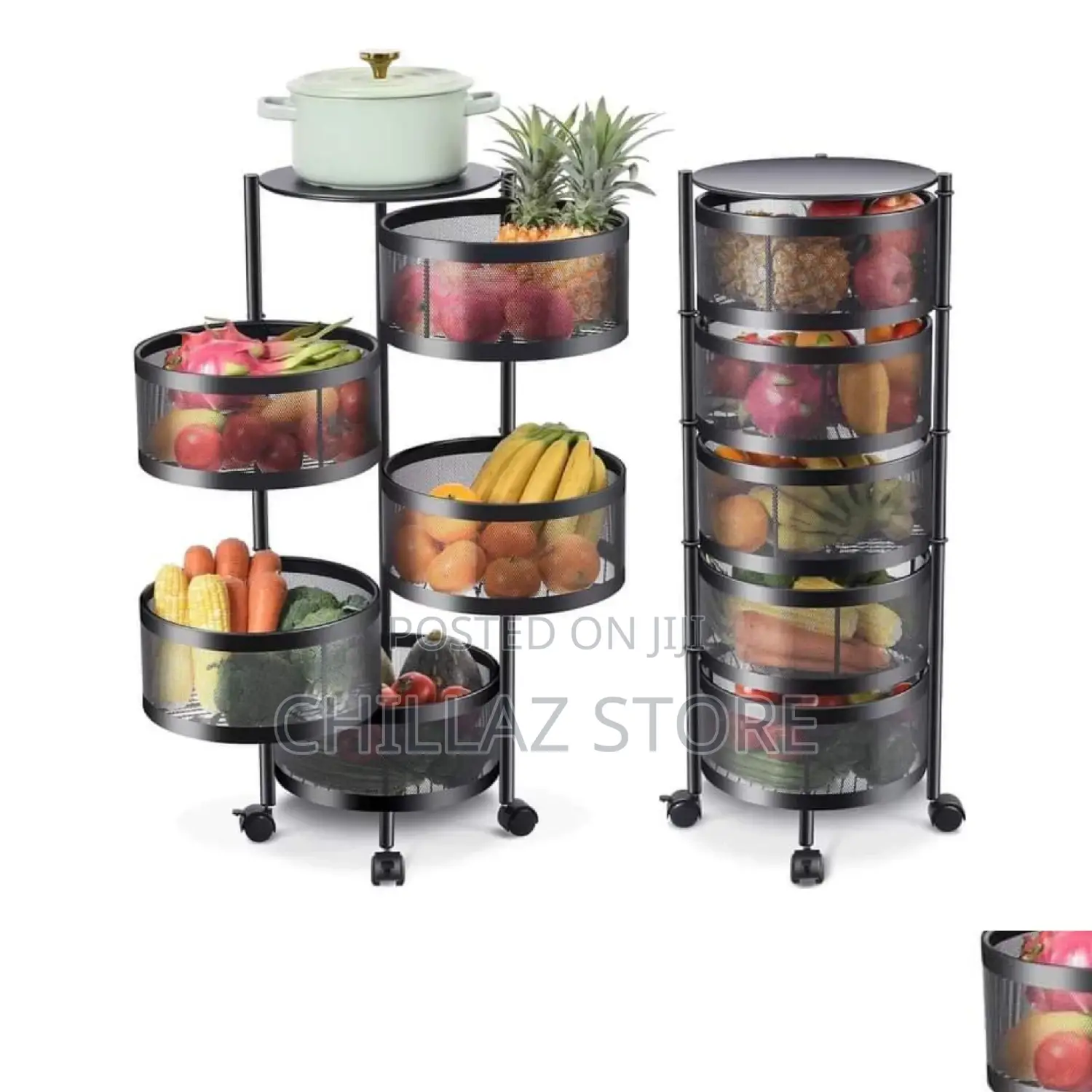 5tier Kitchen Metal Storage Trolley.
