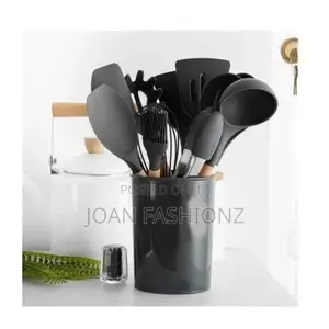 11 Piece Cooking Utensils Kitchen Utensil Set -Black ,Red