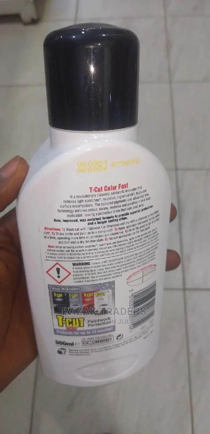 T-Cut 3 in 1 Color Fast Restorer Car Paint White 500ml