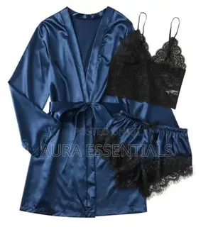 3pcs Set Women's Satin Sleepwear