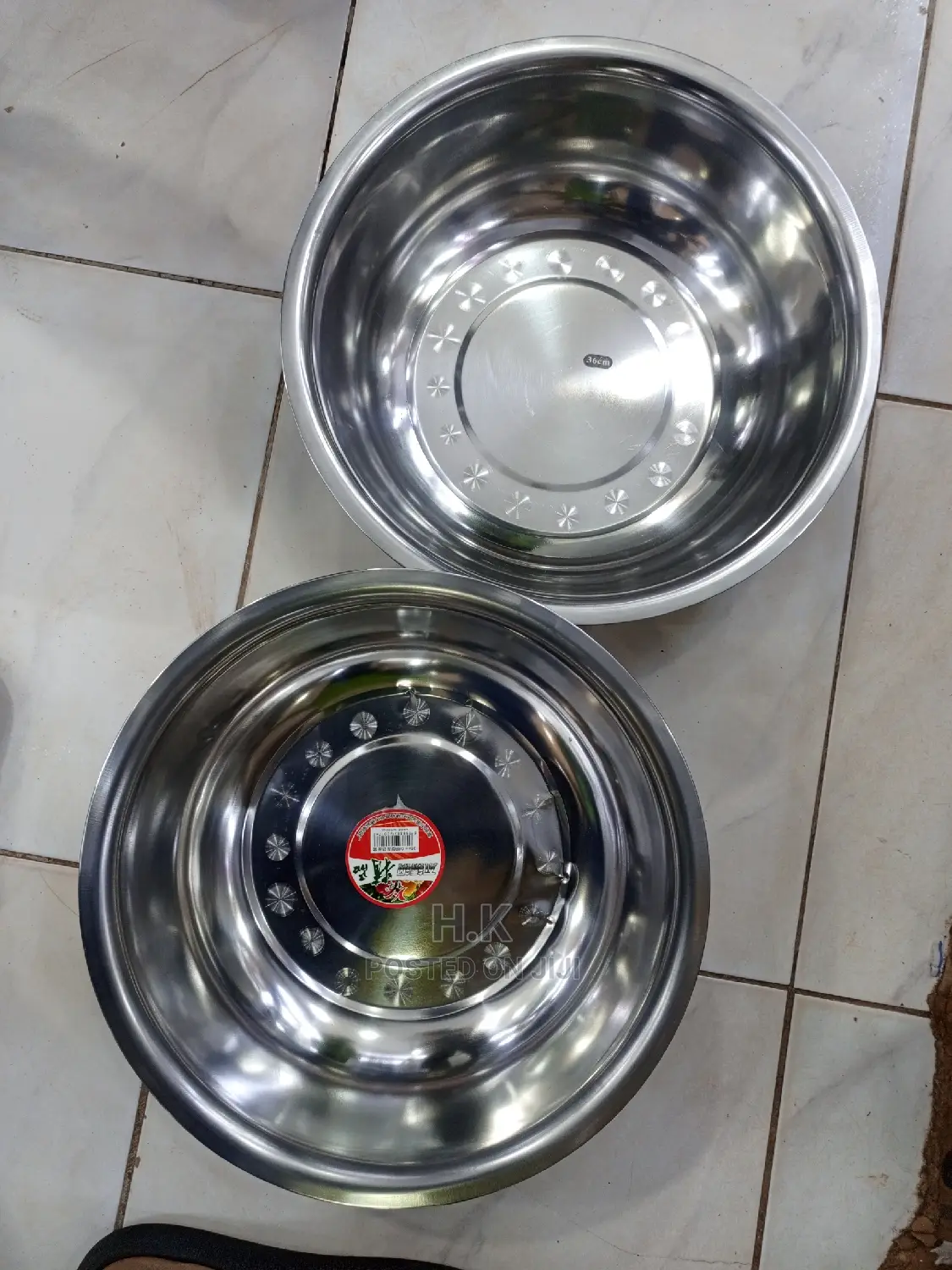 36cm Stainless Mixing Bowl/Basen
