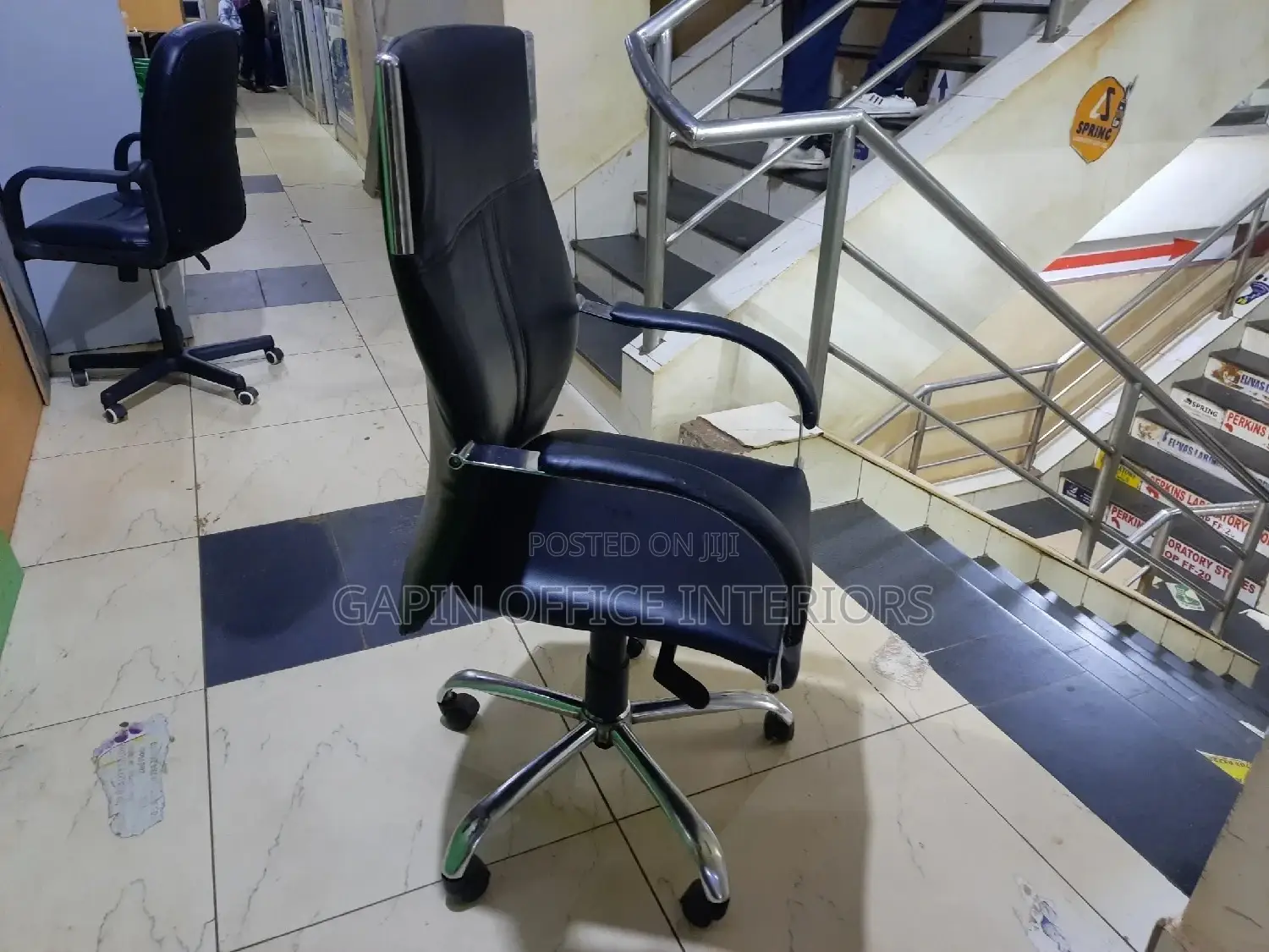 Long Back Leathered Office Chair