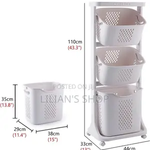 Bathroom Storage Rack Trolley With Wheels