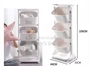 Multipurpose 3 Tier Storage Basket With Wheels