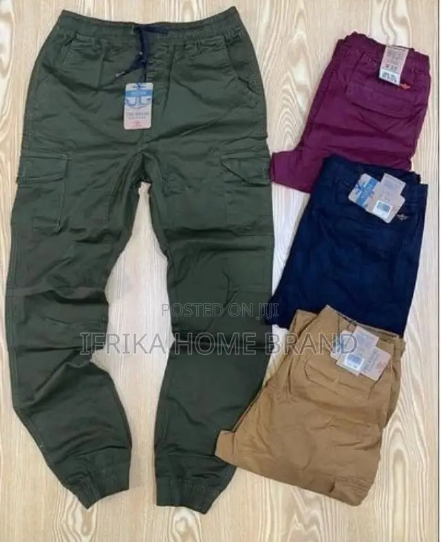 Men Cargo Pants Men's Slim-Fit Comfort Stretch Ripstop Cargo