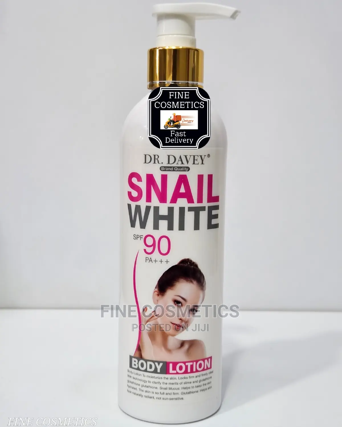 Dr Davey Snail White Body Lotion With SPF90 Sunscreen.