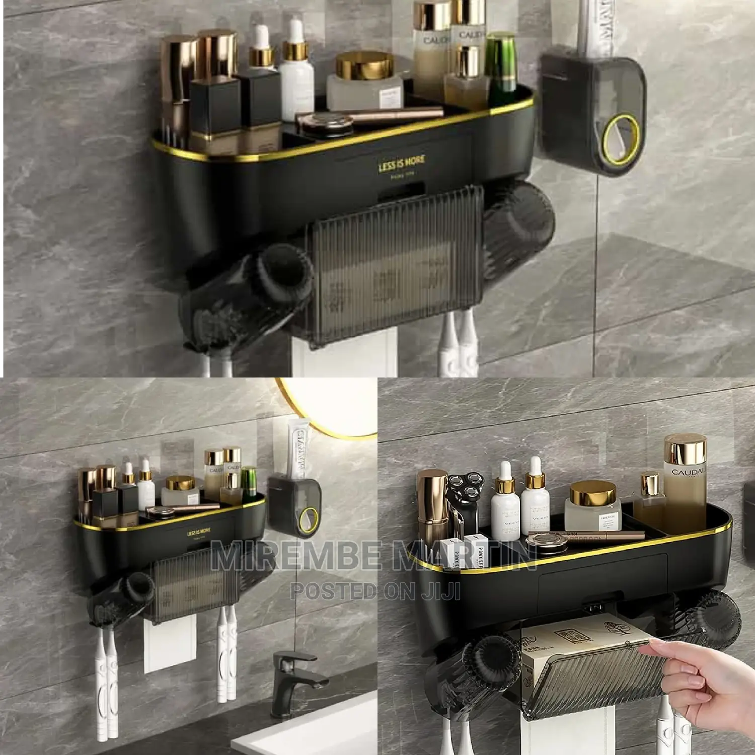Wall Mounted Toothbrush Holder With Dust Cover