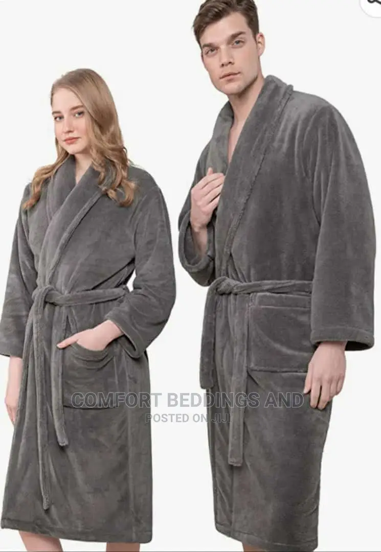 Cotton Bathrobes Gray