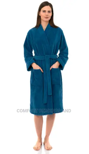 Cotton Bathrobes Blue