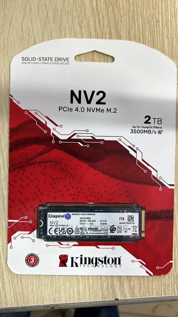 Kingston Solid State Drive 2tb 3500mb/S Nv2