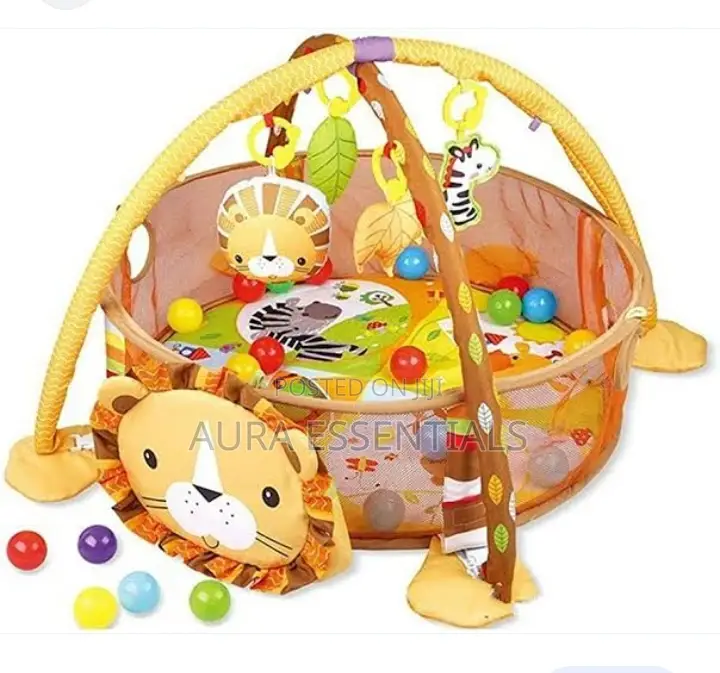 3 in 1 Baby Play Mat Kids Rug Educational Puzzle Carpet Lion