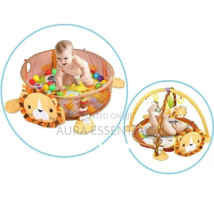 3 in 1 Baby Play Mat Kids Rug Educational Puzzle Carpet Lion