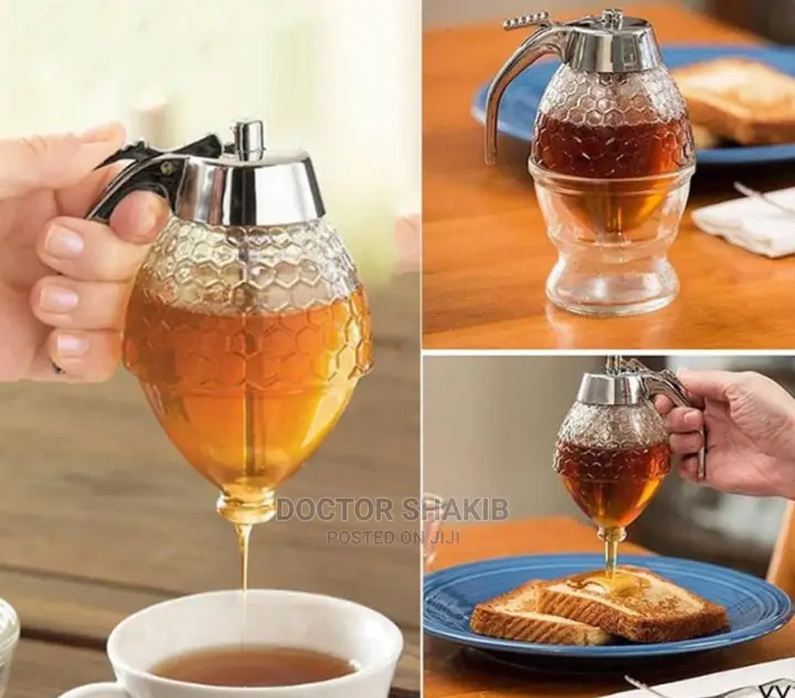 Honey Syrup Glass Dispenser