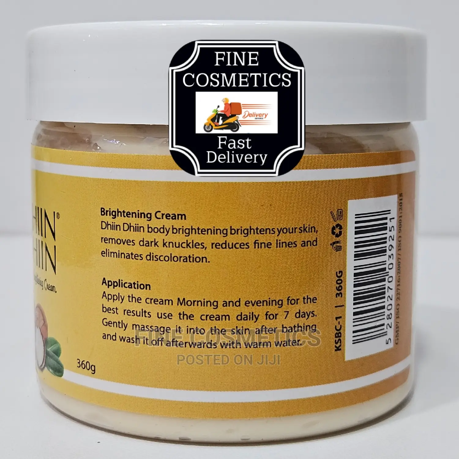 DHIIN DHIIN Brightening Body Cream+ Shea Butter+Avocado Oils