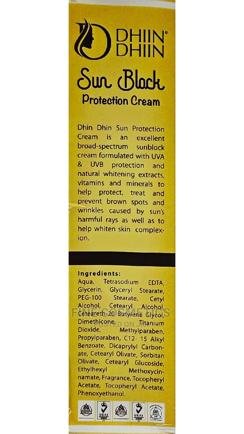 DHIIN DHIIN Sunblock Cream With SPF90 UVA+UVB Sunscreen.