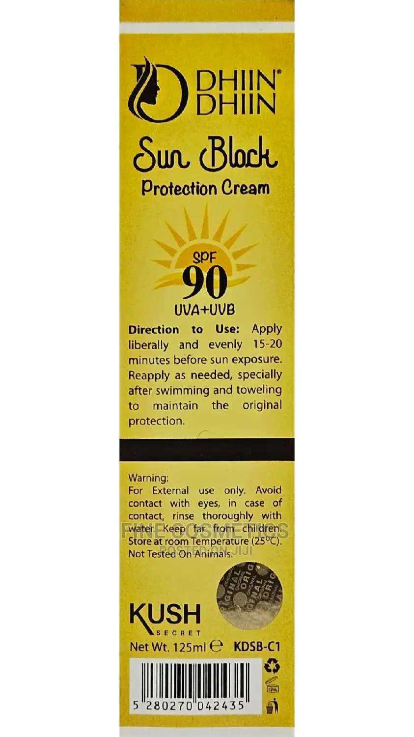 DHIIN DHIIN Sunblock Cream With SPF90 UVA+UVB Sunscreen.