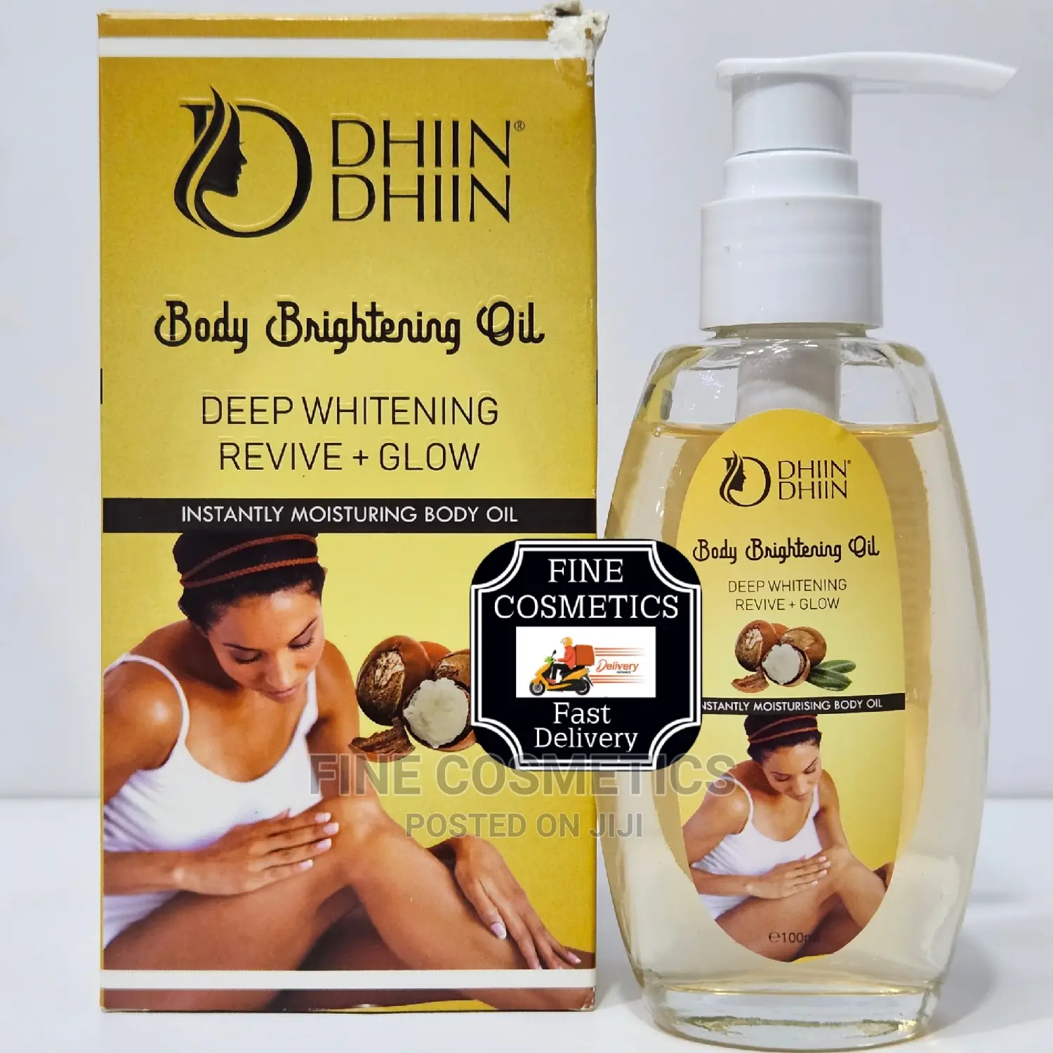 DHIIN DHIIN Deep Whitening Revive + Glowing Body Serum Oil.