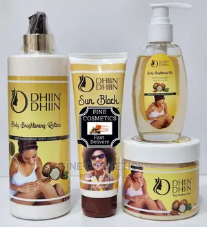 Dhiin Dhiin Brightening Set of 4; Lotion,Oil,Cream+Sunscreen