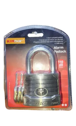 Kinbar Alarm Siren Padlock 70mm - Metallic, Without Guard