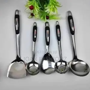 5pcs Stainless Steel Cooking /Serving Ladles -Silver
