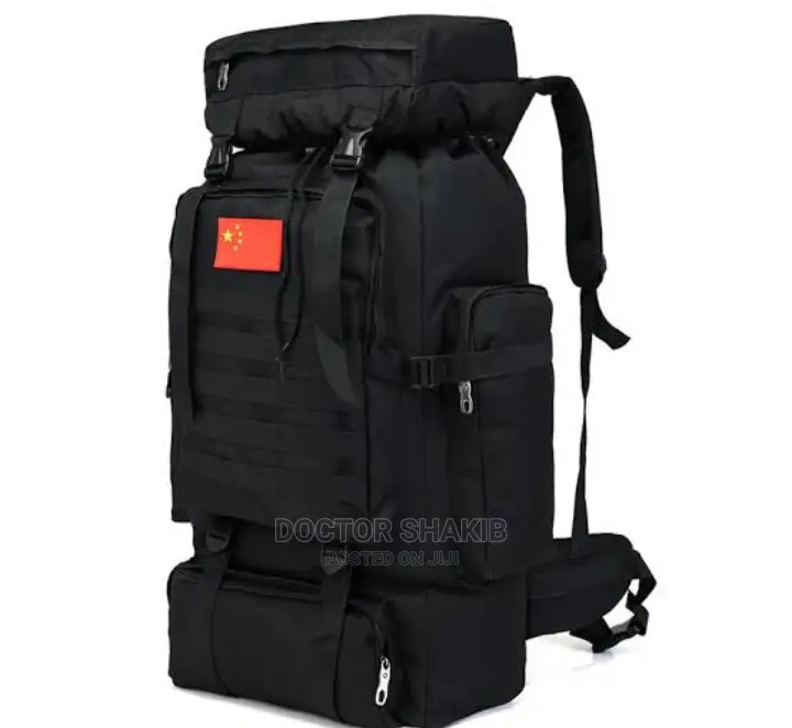 70L Large Military Tan Backpack Camping Travel Bag