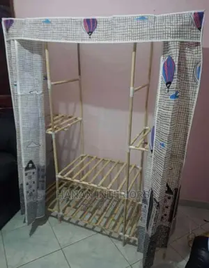 Photo - Wooden Wardrobe With Wooden Plates
