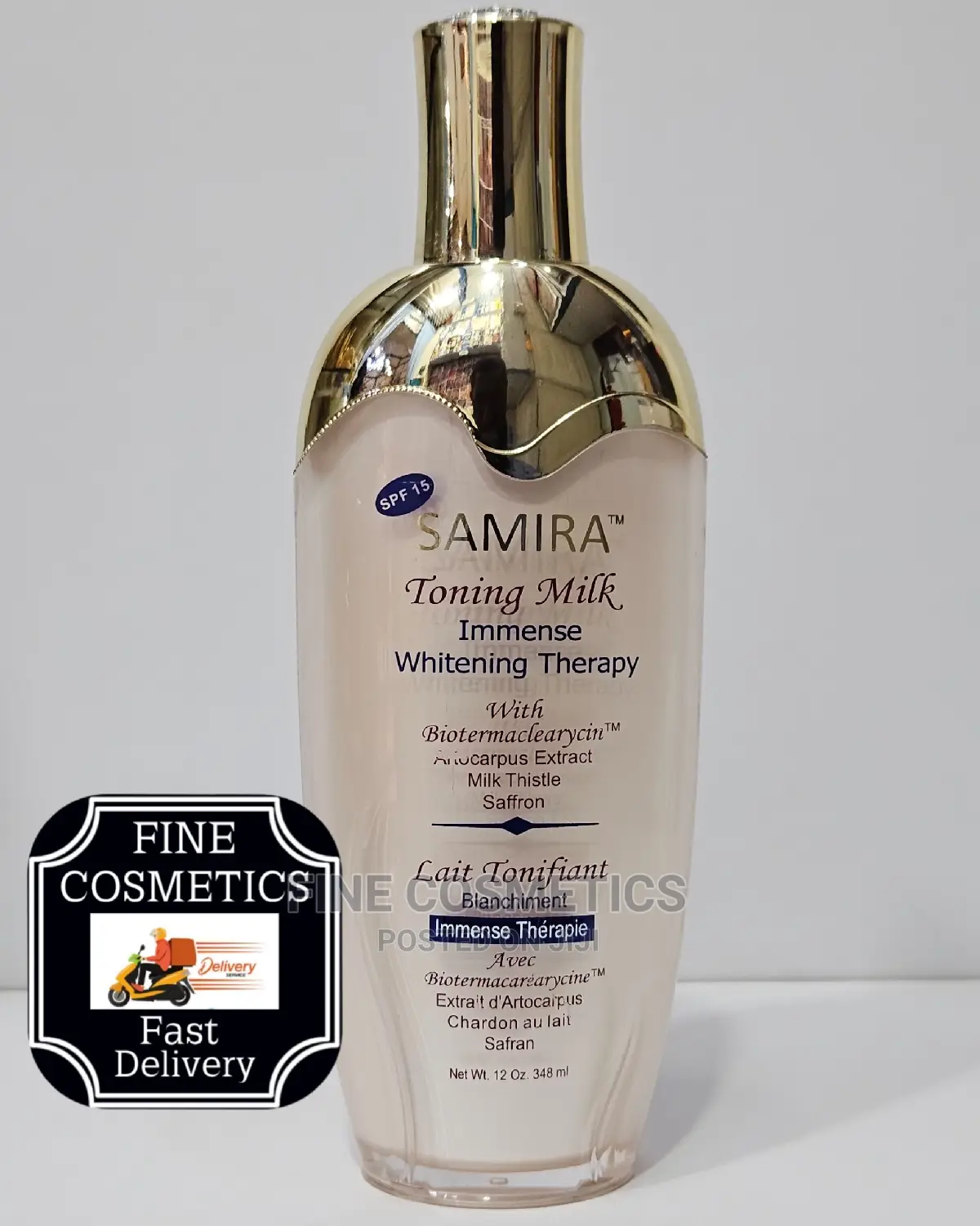 SAMIRA Toning Body Milk Lotion Immense Whitening Therapy.