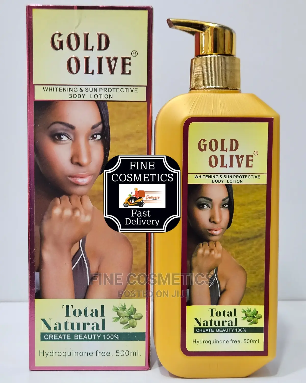 GOLD OLIVE 100% Natural Whitening+Sun Protective Body Lotion