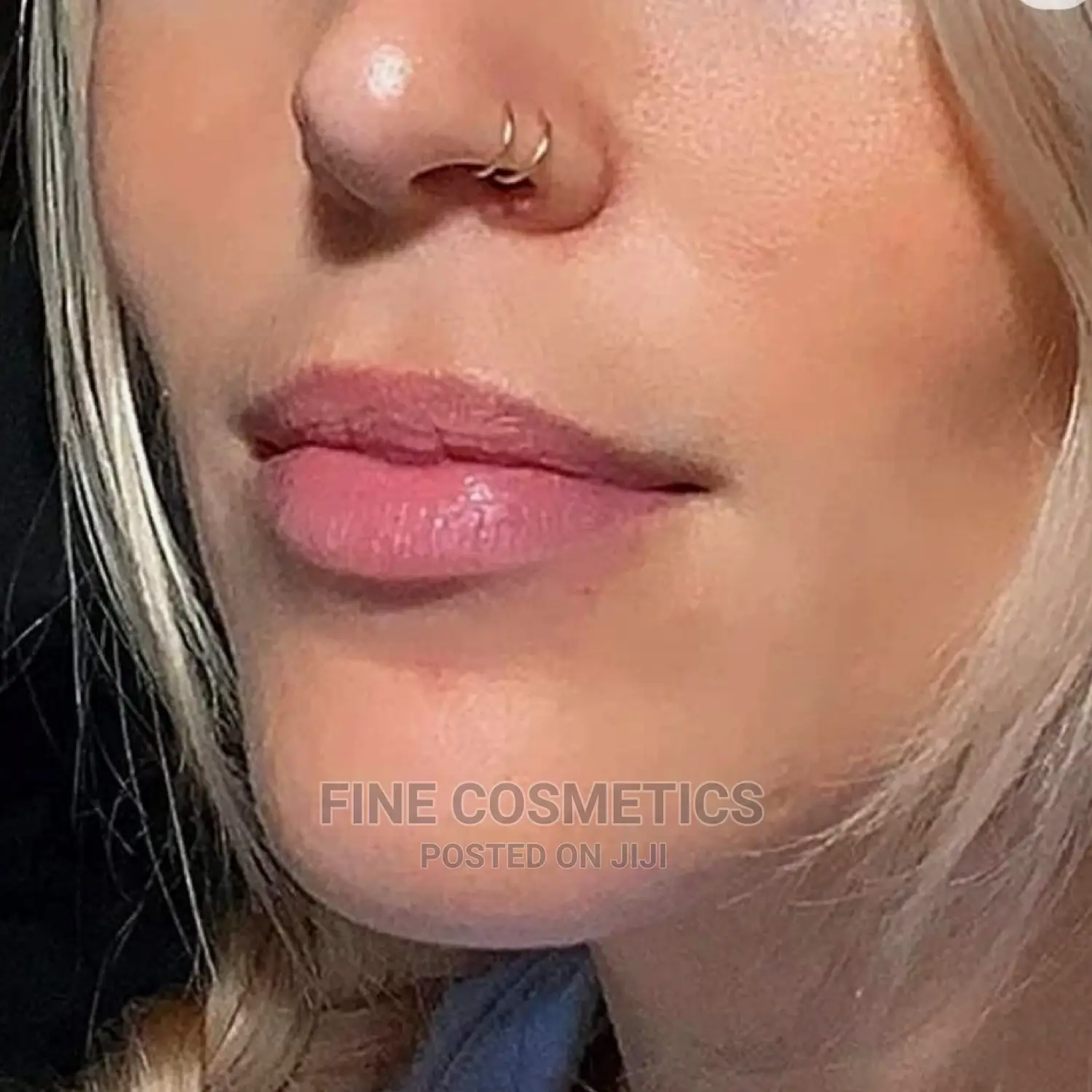 Double Nose Ring For Single Piercing Nose Hoop Twist Hoop.