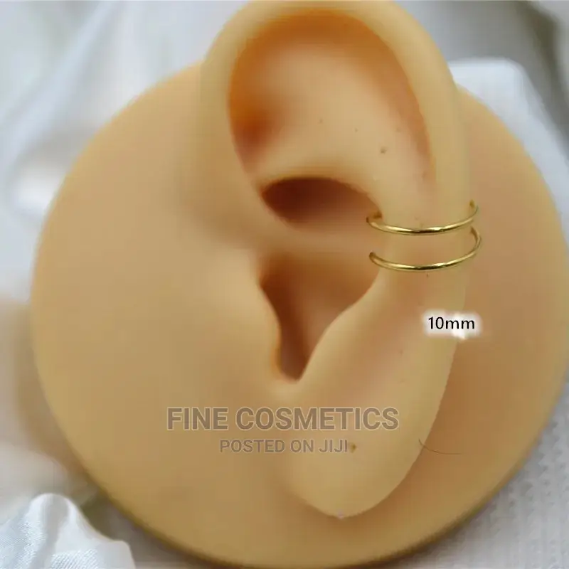 Double Nose Ring For Single Piercing Nose Hoop Twist Hoop.