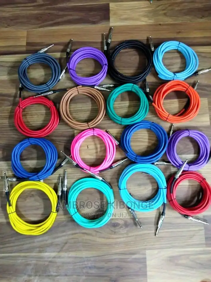 Jack to Jack Audio Sound Cables All for Musical Instruments.
