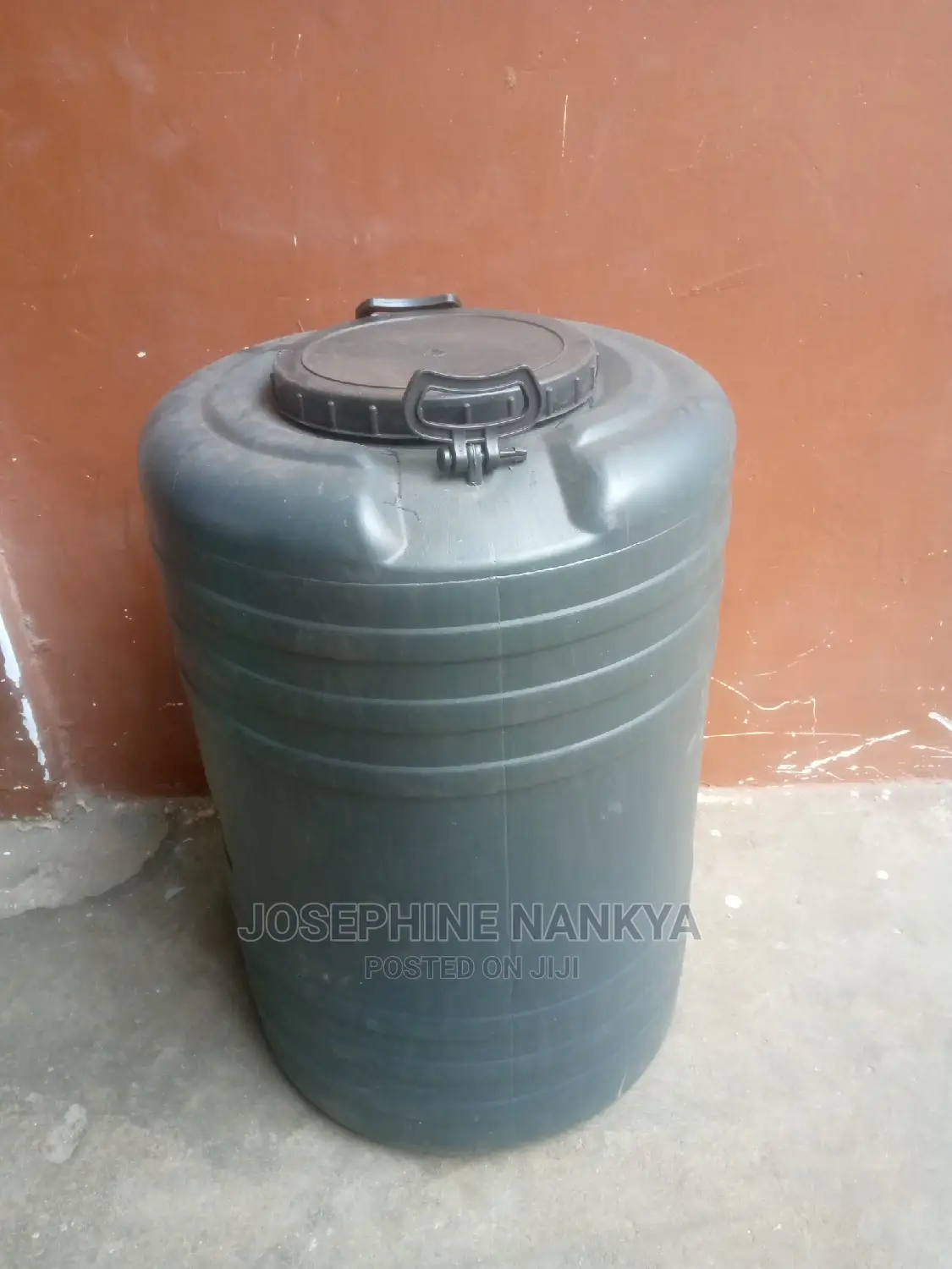 Water Drum, 240liters, Black