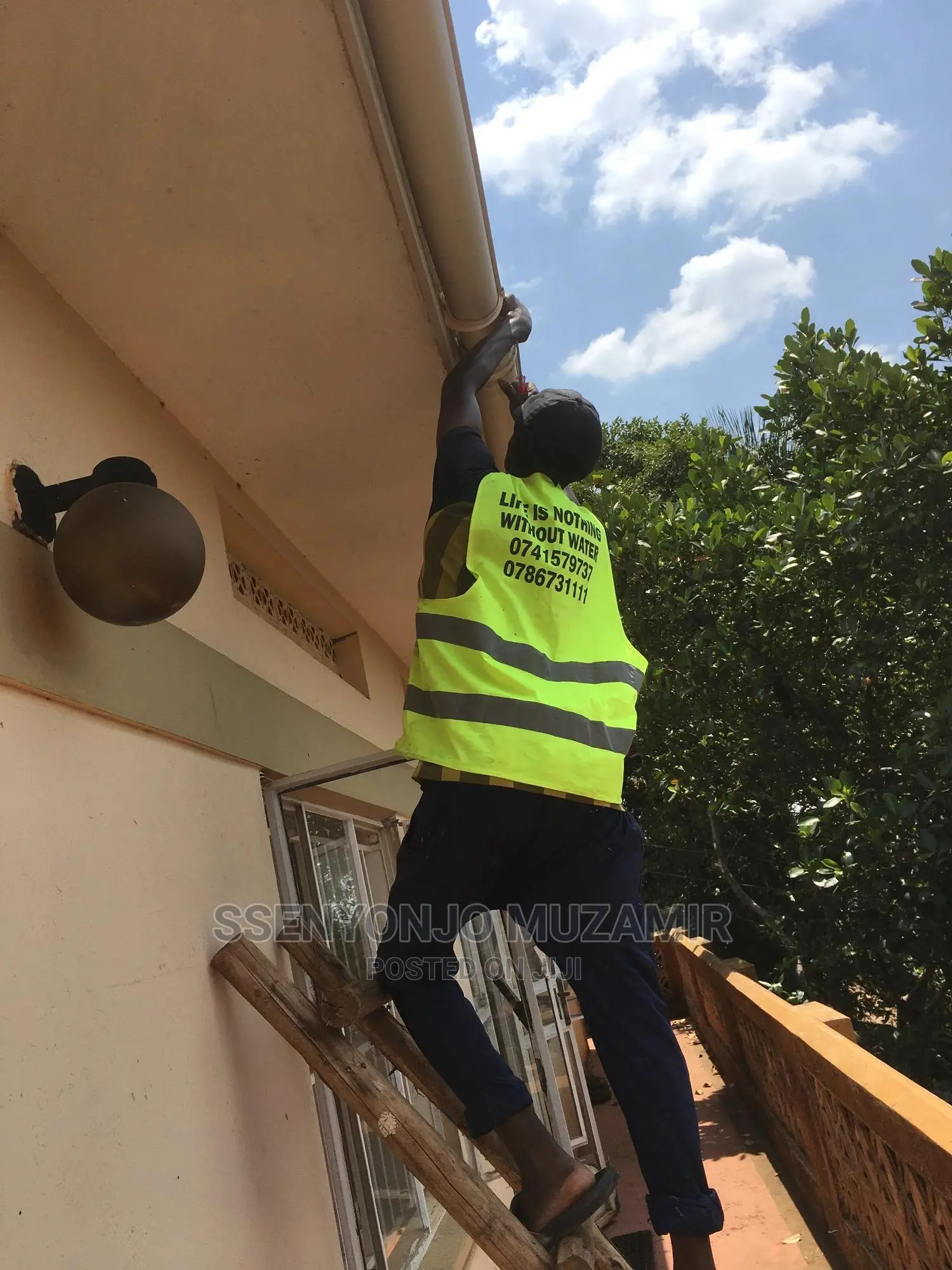 The Installation of Gutters