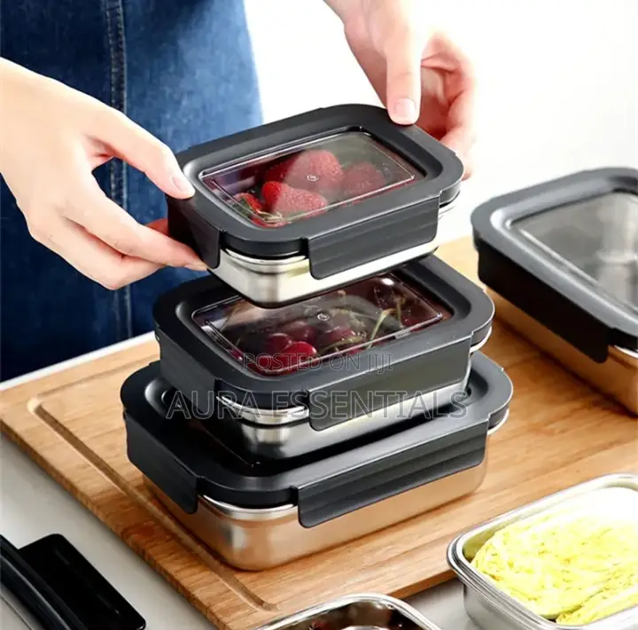 Stainless Steel Food Storage Containers 3pcs