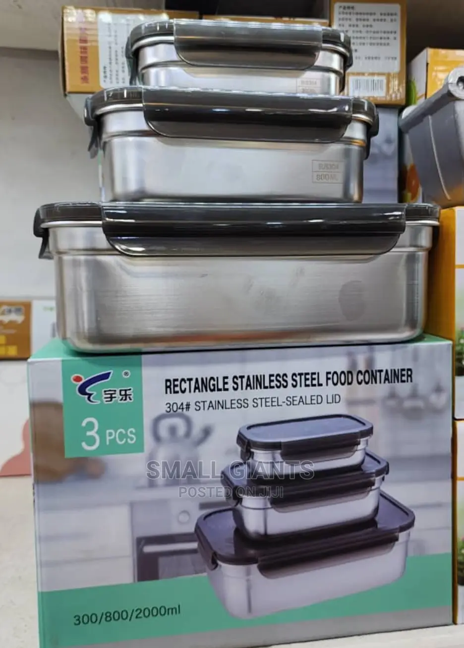 Rectangle Stainless Steel Food Container
