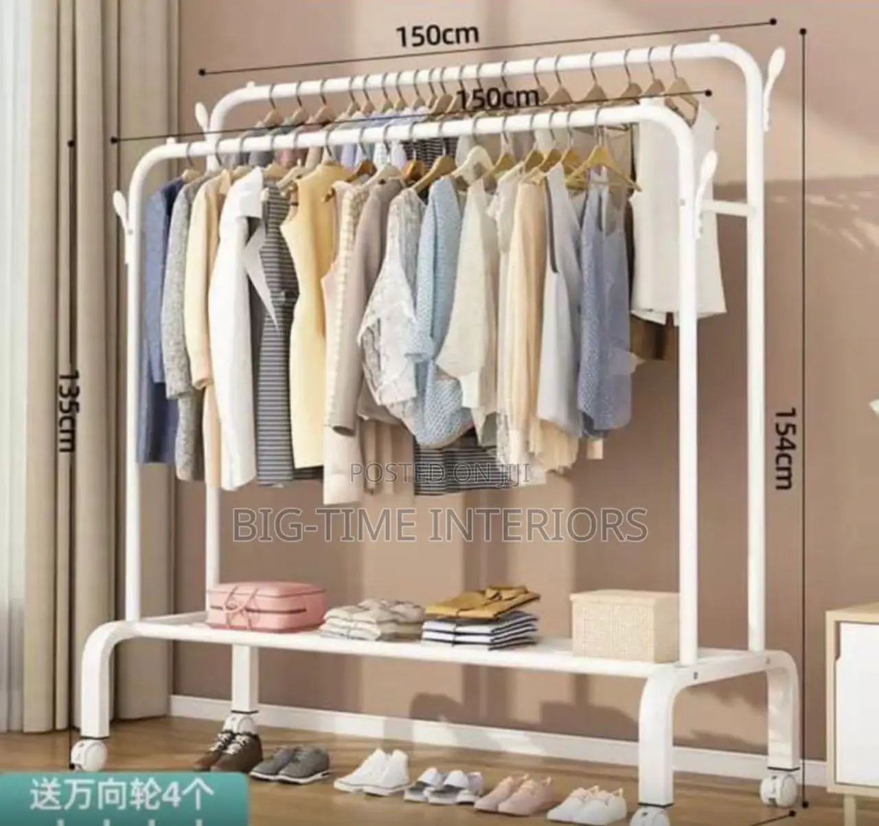 Multipurpose Clothes Hanger-White