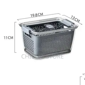 2in1 Fridge Basket Drainer and Storage Container.