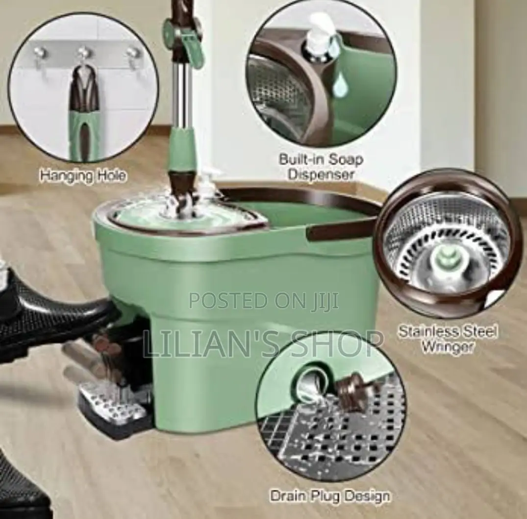 Magic Spin And Mop Bucket With Foot Pedal