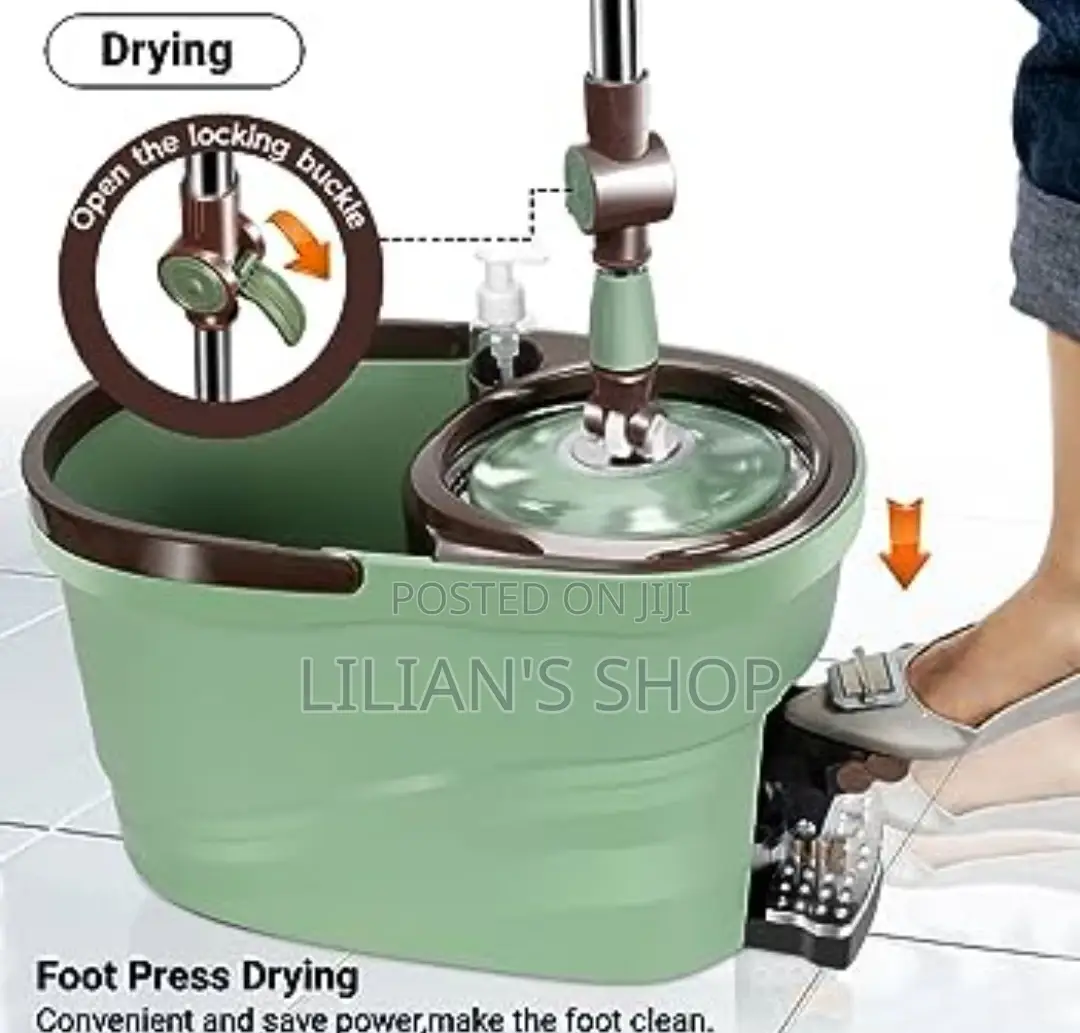 Magic Spin And Mop Bucket With Foot Pedal