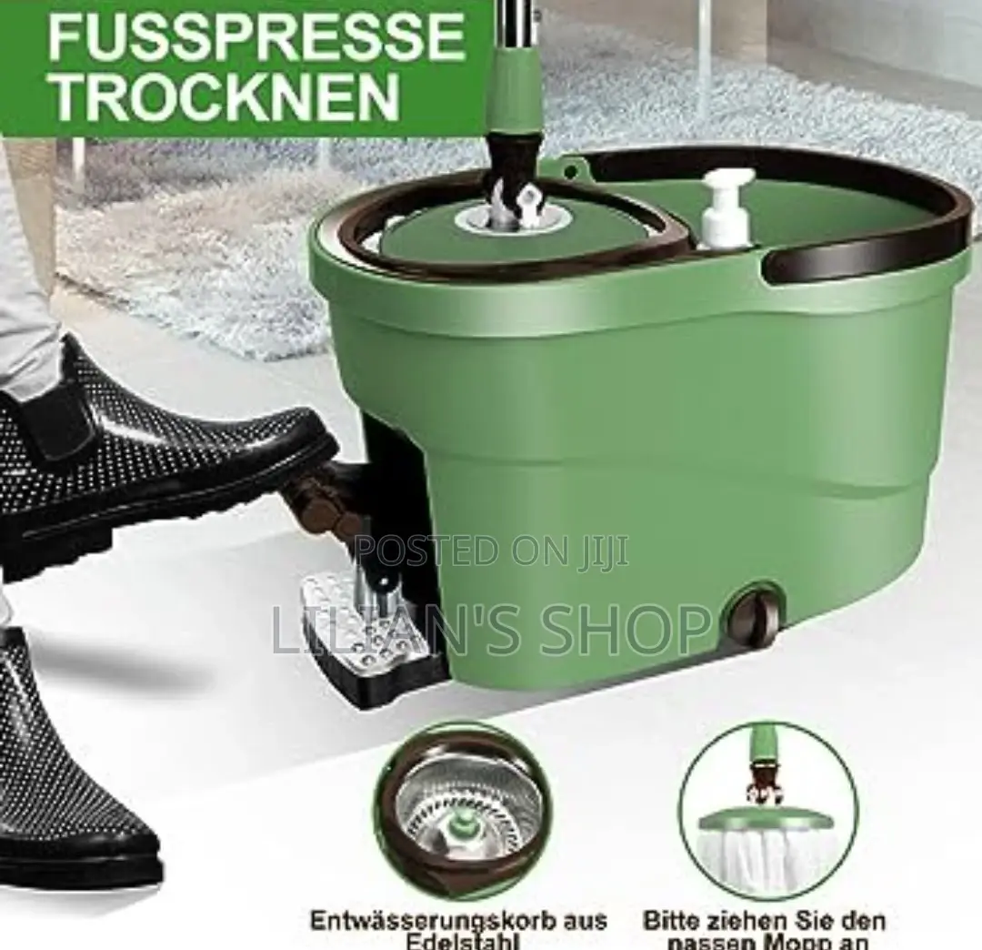 Magic Spin And Mop Bucket With Foot Pedal