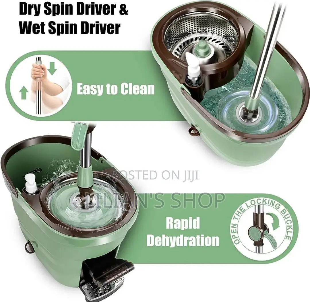 Magic Spin And Mop Bucket With Foot Pedal