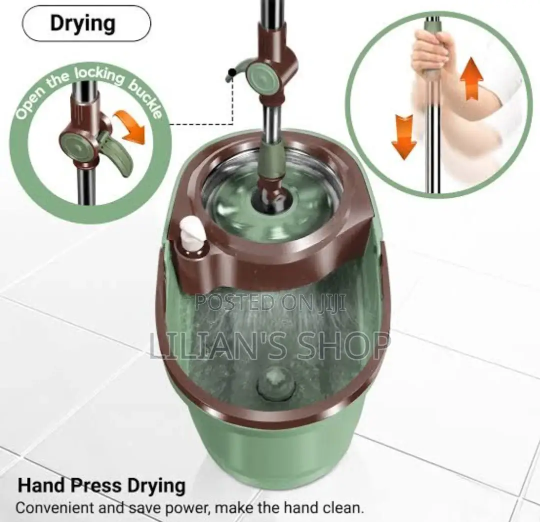 Magic Spin And Mop Bucket With Foot Pedal