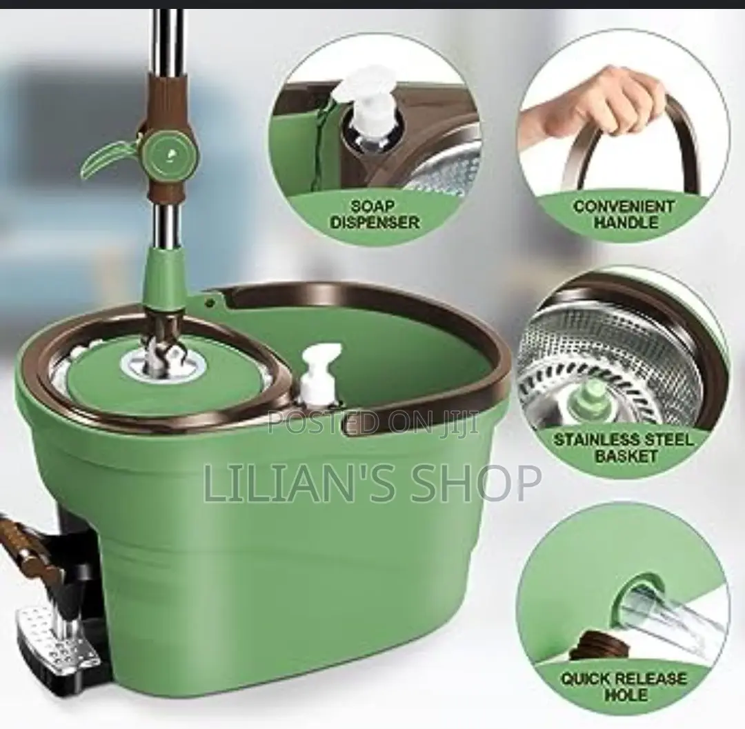 Magic Spin And Mop Bucket With Foot Pedal