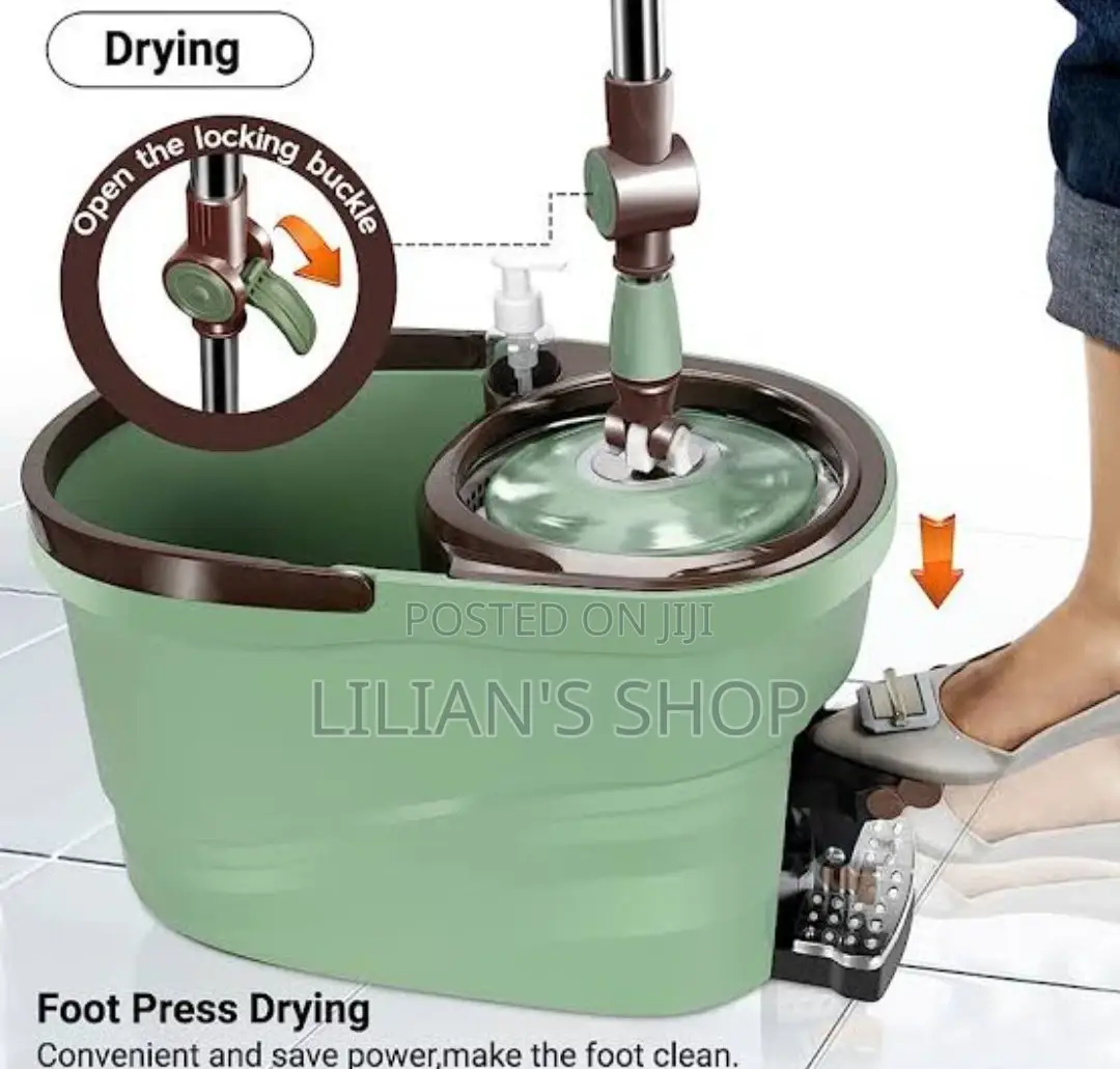 Magic Spin And Mop Bucket With Foot Pedal