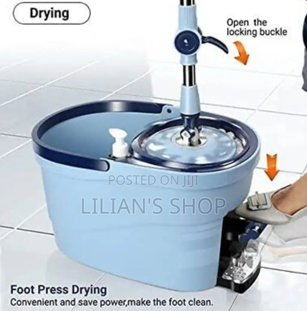 Magic Spin And Mop Bucket With Foot Pedal